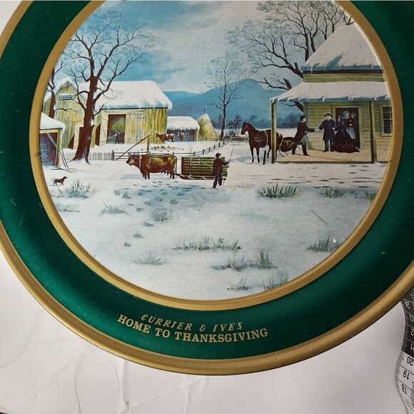 Schwan's Currier & Ives Home to Thanksgiving Tin - Picture 9 of 9